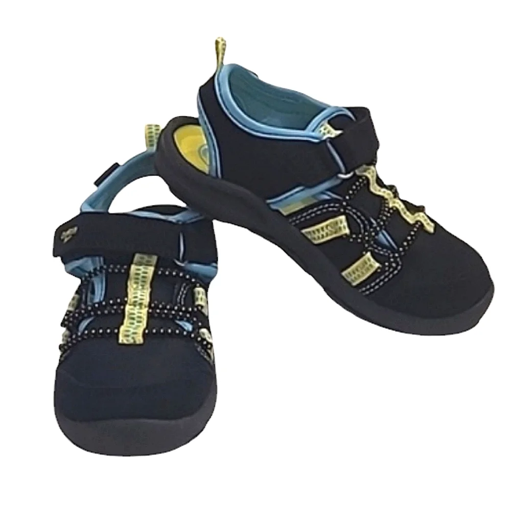 OshKosh B'Gosh Marina Sandal Unisex Mesh Sneaker Closed Toe Bungee Accents Sz 9
